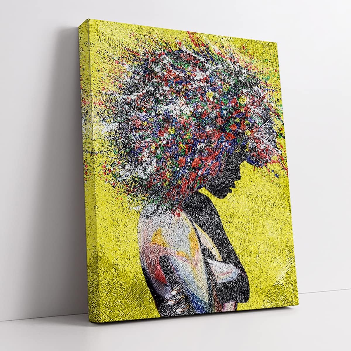 Tuyashua Black Woman Wall Art Canvas Poster Decorative with