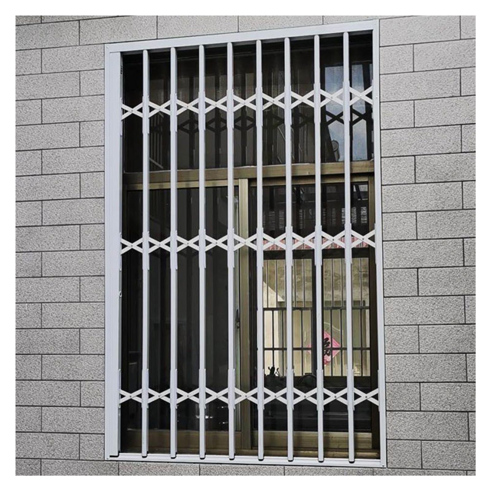 Rejilla de seguridad para ventana plegable: protección push-pull adaptable a sótanos y áticos