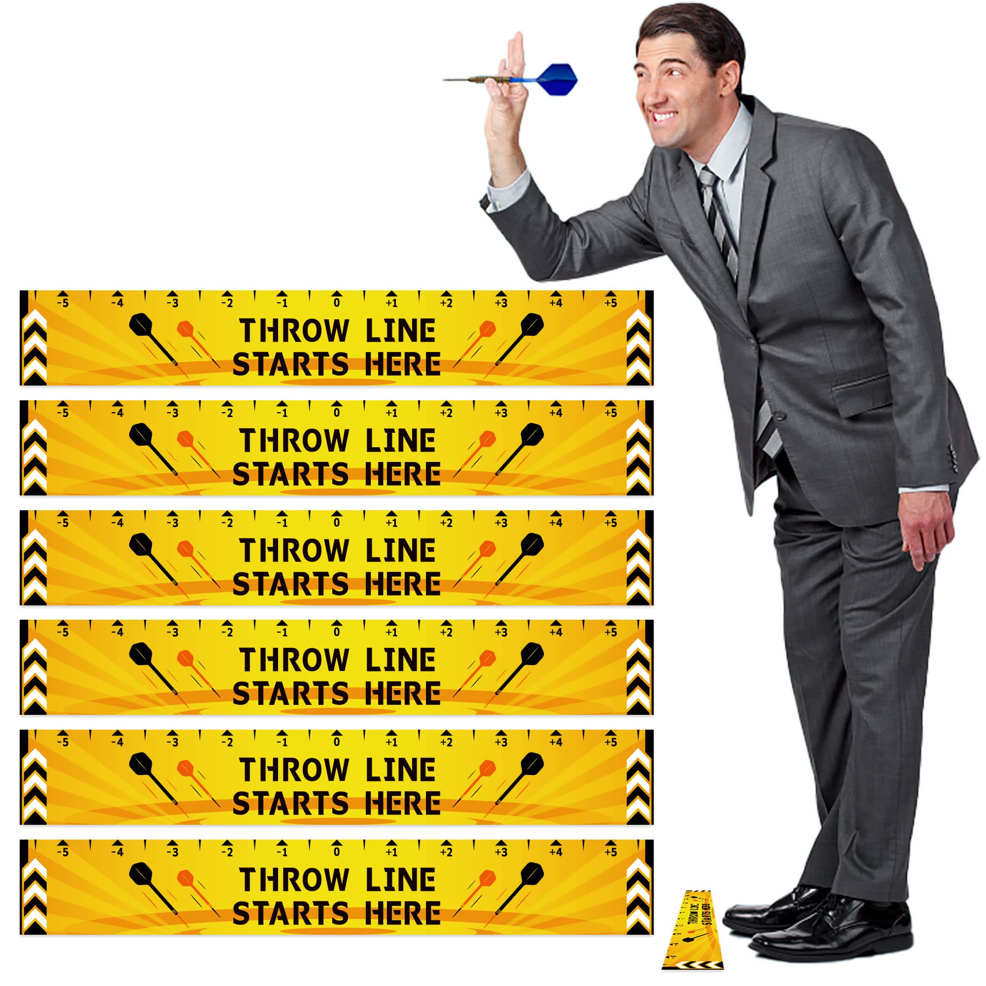 Buy UCandy Pack 6 Dart Throw Line,Dart Line Floor Sticker for Dart