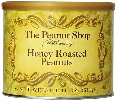 The Peanut Shop of Williamsburg Cacahuetes, tostado con miel, 11 onzas