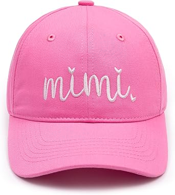 KOLWOVEN Mimi Baseball Hat, Embroidered Adjustable Cap for Women, for Mimi on Birthday, Mothers Day