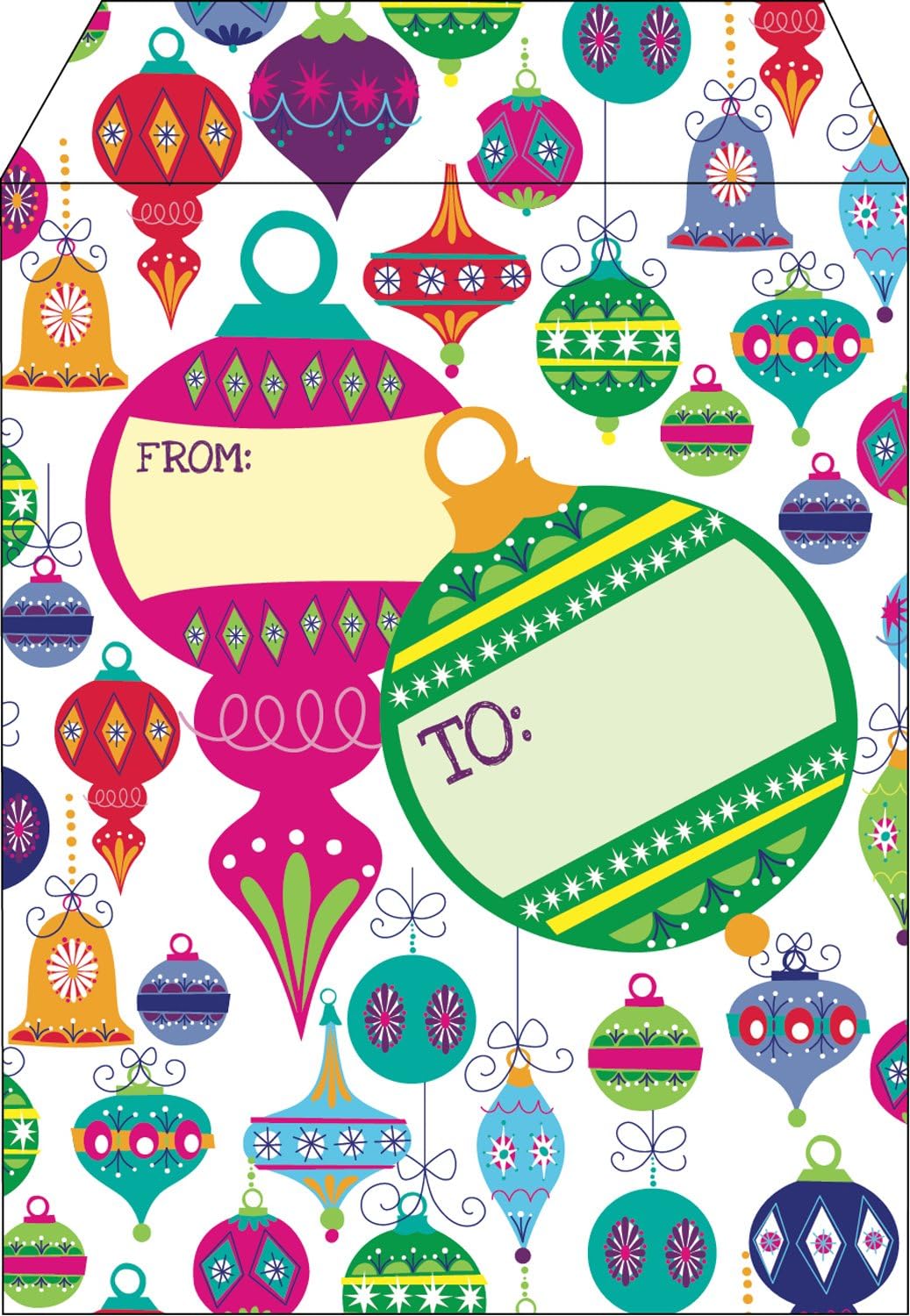 Jillson Roberts 6-Count Small Christmas Tyvek Padded Shipping Mailer Envelopes, Elegant Snowflake