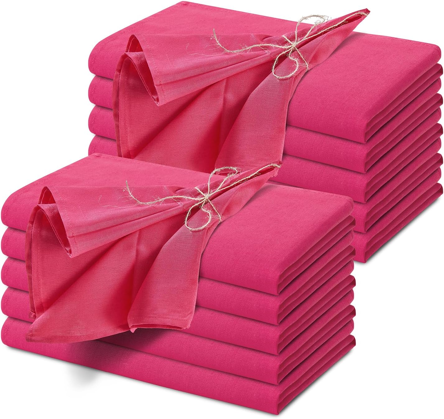 NSGZ 12Pack Linen Dinner Napkins, 20x20 Inch Linen Napkins