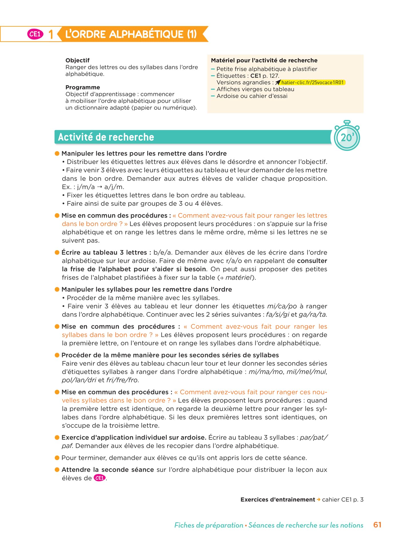 En route pour le vocabulaire ! CE - Ed. 2025 - Fichier de l'enseignant