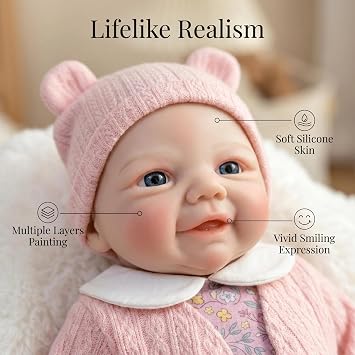Zero pam Floppy Reborn Dolls Silicone Full Body,30 CM Full Body Solid Platinum Silicone Baby Dolls Girl,Realistic Baby Doll Girl,Squishy Lifelike Washable Reborn Babys Doll For Girls
