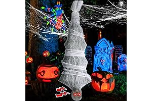 NEWBEA Halloween Decorations: Spine-Tingling Hanging Cocoon Corpse