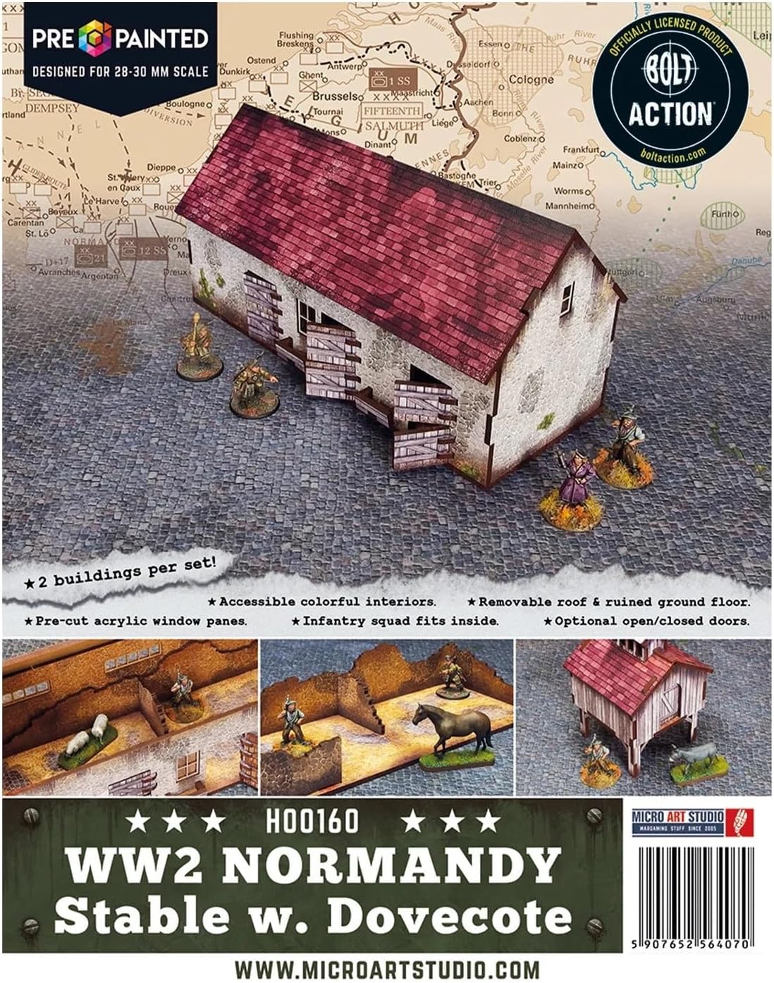Micro Art Studio Normandy Stable w/Dovecote