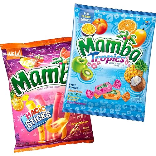 Miniatura 4 de Needzo Ultimate Mamba - Juego de regalo de dulces masticables surtidos con sabor a frutas, dulces masticables envueltos individualmente, surtido de
