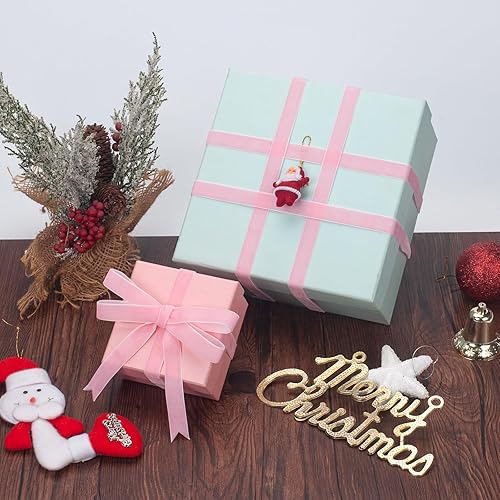 Miniatura 187 de Cinta de terciopelo caqui, cinta de terciopelo dorado vintage de 5/8 pulgadas x 25 yardas, cintas finas para adornos de árbol de Navidad, envoltura