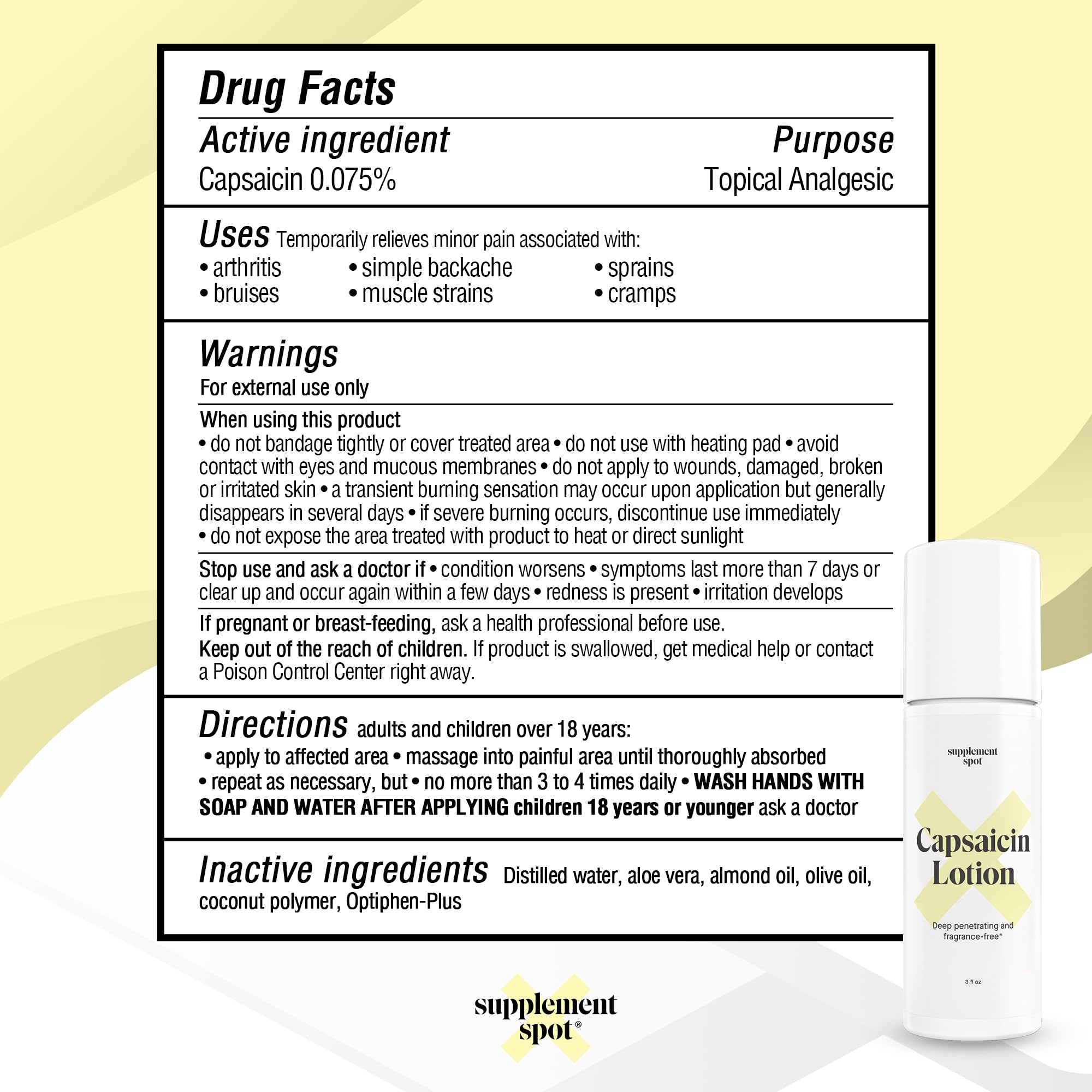 Capsaicin Lotion – Roll On Cream for Muscles & Joints — Amazon image 8