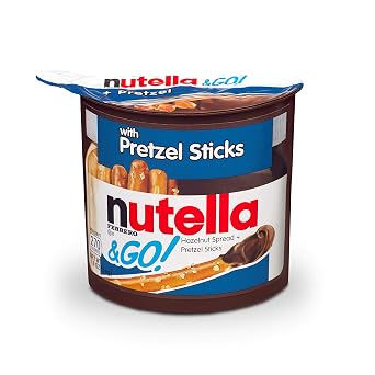 Nutella & GO! Bulk 12 Pack Hazelnut Spread with Pretzels and Breadsticks