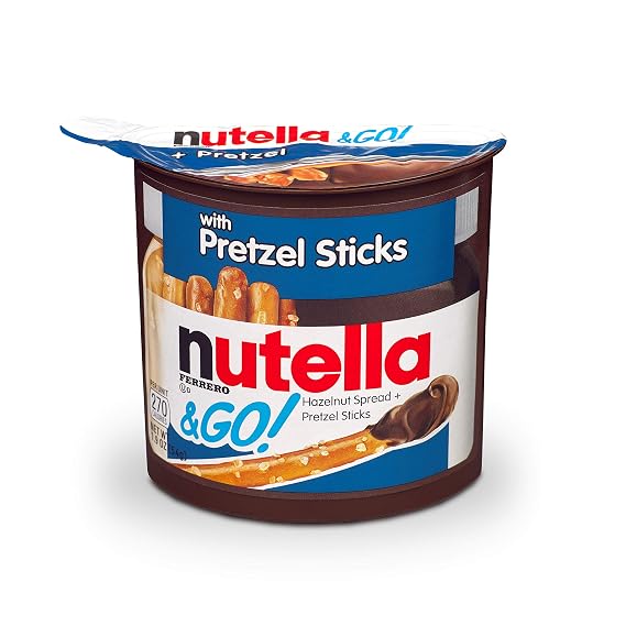 Nutella & GO! Bulk 12 Pack Hazelnut Spread with Pretzels and Breadsticks