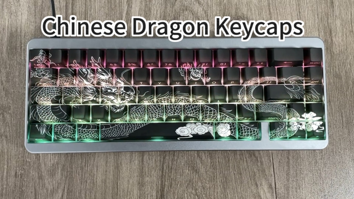 Amazon.com: YMDK Chinese Dragon PBT Keycaps, Sidelit Cool 78 Keys