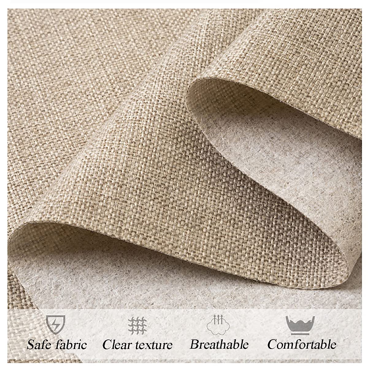 Tessuto Al Metro Loneta Larghezza 280 Cm Ideale Per Arredo Casa, Tende Divani Tappezzeria E Progetti Creativi Con Stoffa, Tessuto Canvas E Tessuti A Metraggio Versatili (Sorrento-1-Beige