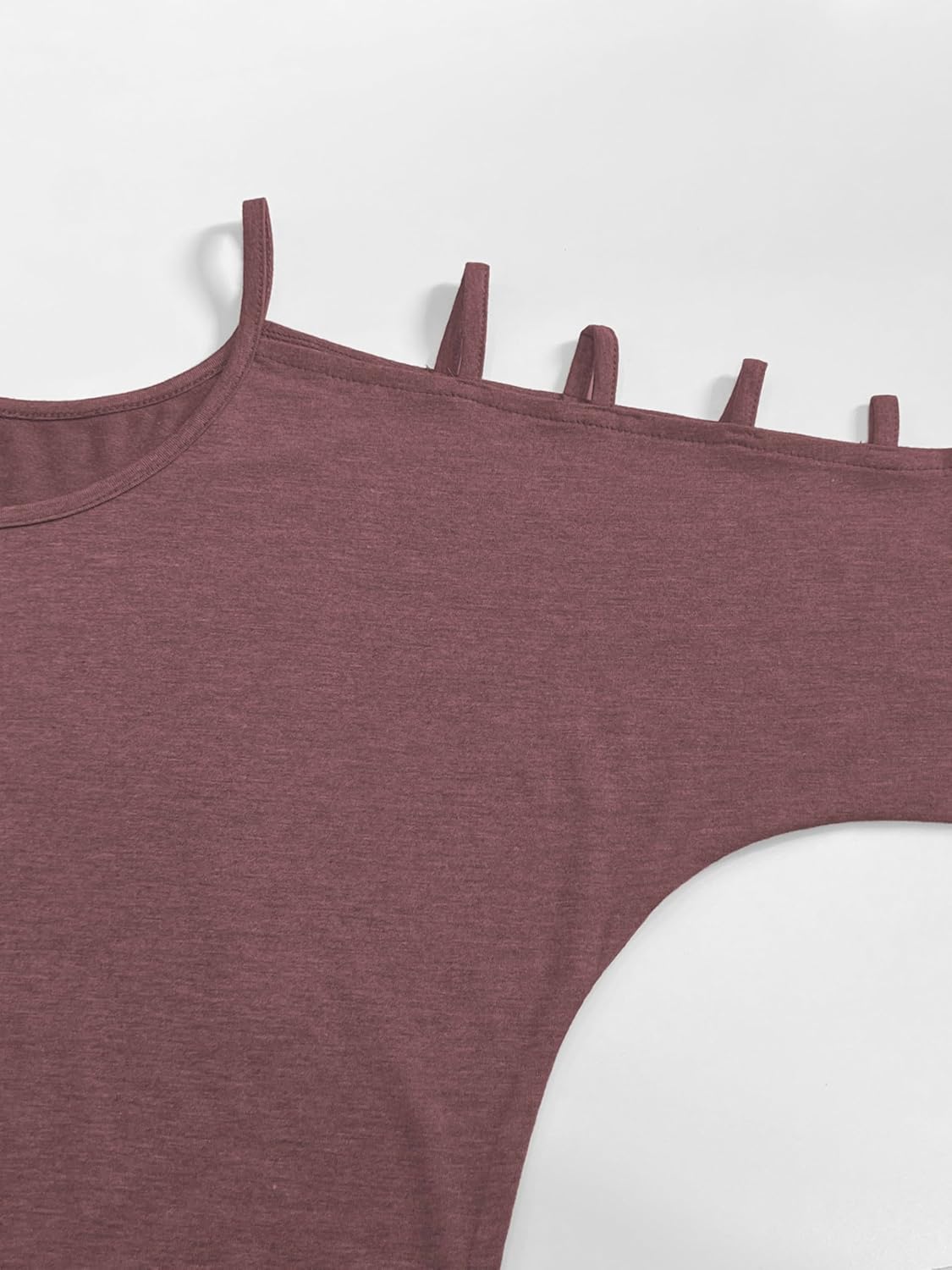 Jar of Love Women's Cold Shoulder Tops 3/4 Sleeve Sexy Going Out T-Shirts for Women Casual Tunic Tops - Image 5