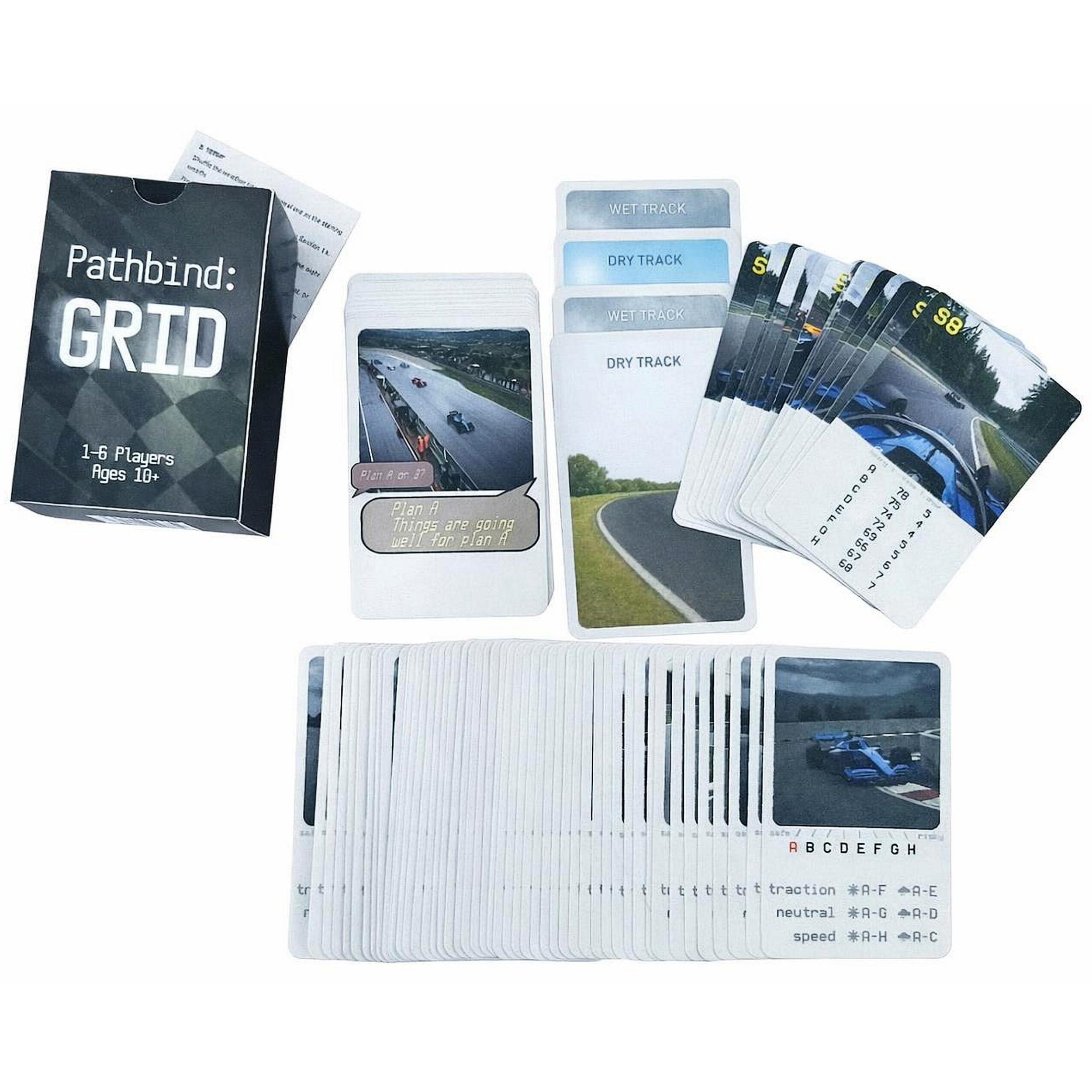 Pathbind: Grid - Strategic Racing Card Game, Blue, White, and Black, 9 cm x 6 cm - Image 4
