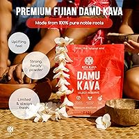 Vista 2 de Damu Koa Kava Kava Powder - Raíz noble de Damu Fijian de primera calidad, fuerte, embriagador 8 onzas (7.97 oz)