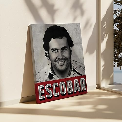 Miniatura 6 de Monem Art - Lienzo de señor colombiano de drogas  Impresión de retrato de Pablo  Arte de Cartel de Medellín  Regalo moderno de inauguración de la