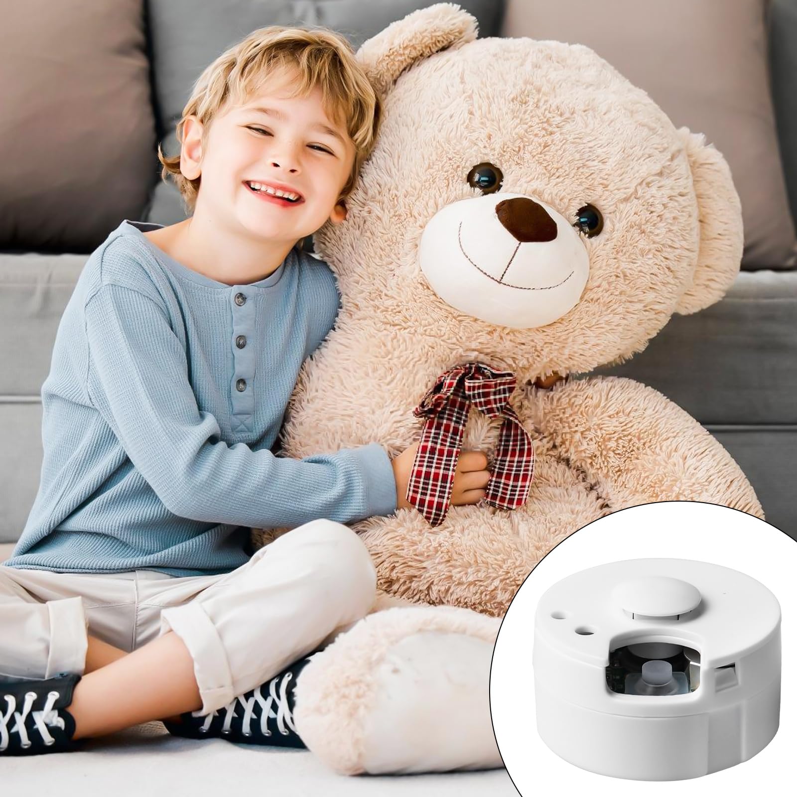 2 grabadoras de voz para animales de peluche, módulo de sonido de grabación en 60 segundos para osito de peluche, módulo de sonido jugable, grabadora de voz, juguete para grabación personalizada