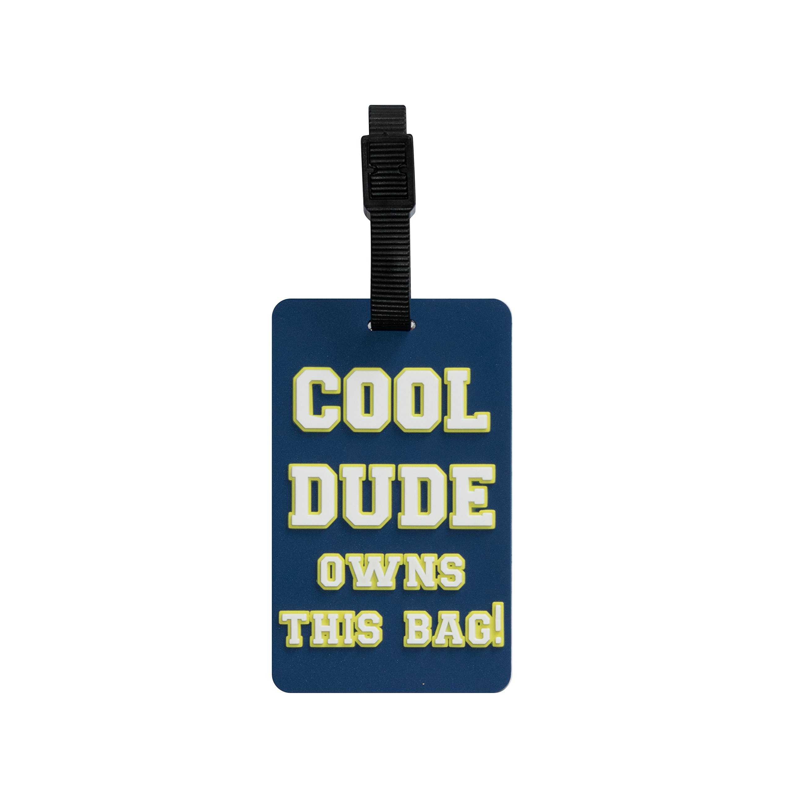 TangoTag 'Cool Dude Owns This Bag!' Luggage Tag, Blue, HTC-TT825
