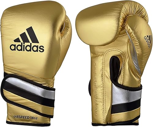 Miniatura 1 de adidas Adi-Speed 501 Pro - Guantes de kickboxing y boxeo para hombres y mujeres, guantes de entrenamiento de cuero para bolsa pesada, combate y