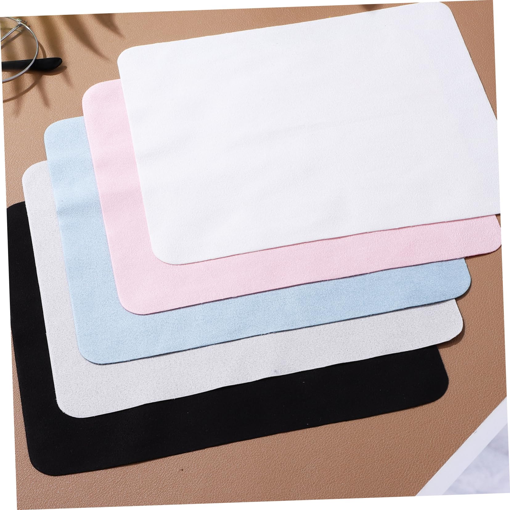 Healeved 20pezzi Panno in Microfibra Per Pulizia Schermo Panno Per Pulizia Occhiali Kit Occhiali Panni Microfibra Asciugatura Rapida Portatile