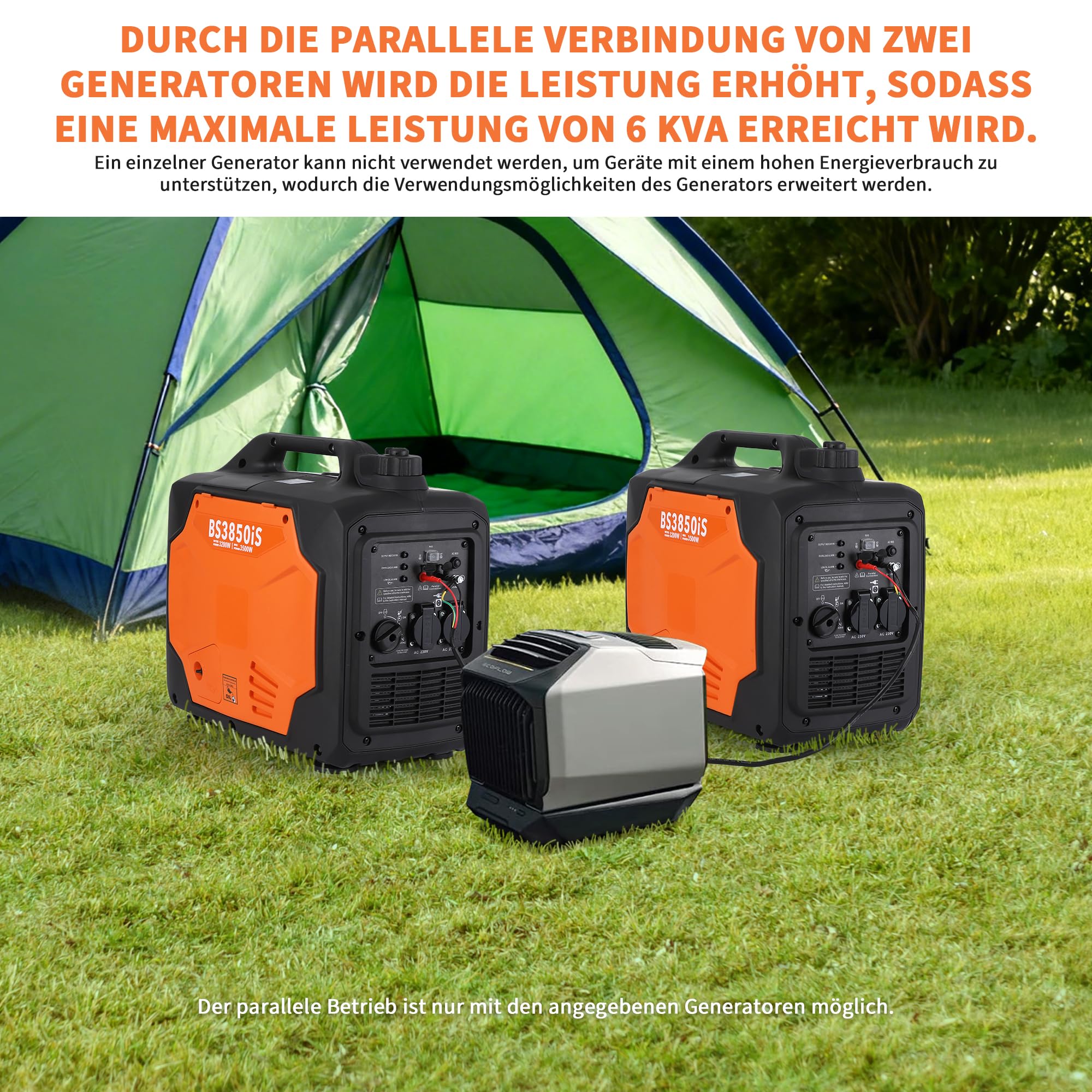 Notstromaggregat Benzin 3500W Inverter Stromerzeuger Stromgenerator