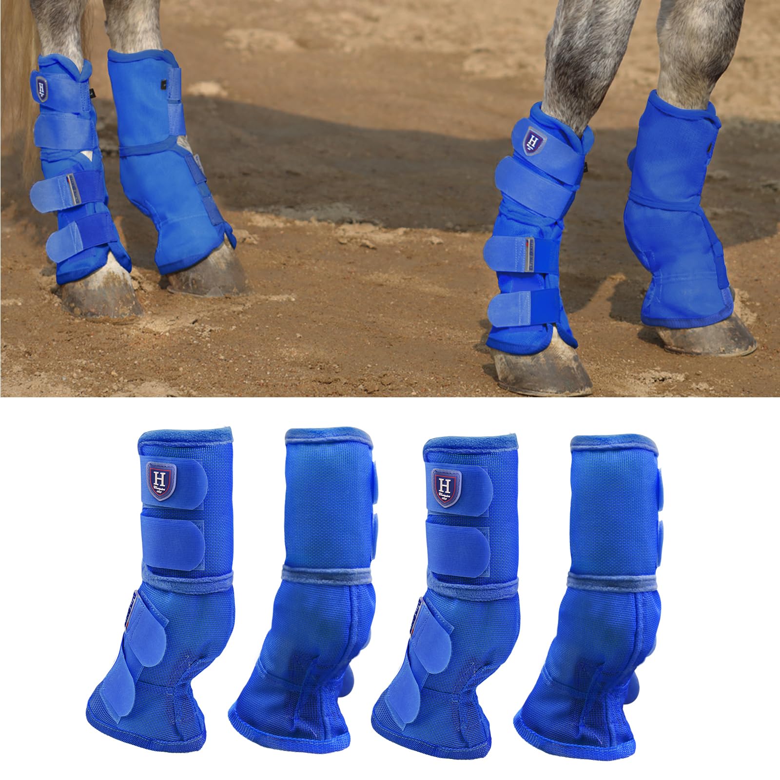 Harrison Howard Horse Leg Guard Stomp Reduction Hook and Loop Closures Rubbing Prevention