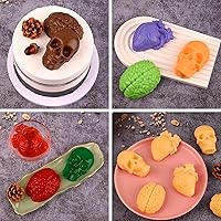 Vista 54 de Sakolla - Molde cuadrado de chocolate de silicona, moldes de 80 cavidades para chocolate, caramelo, praliné, cubitos de hielo, gelatina y gominola