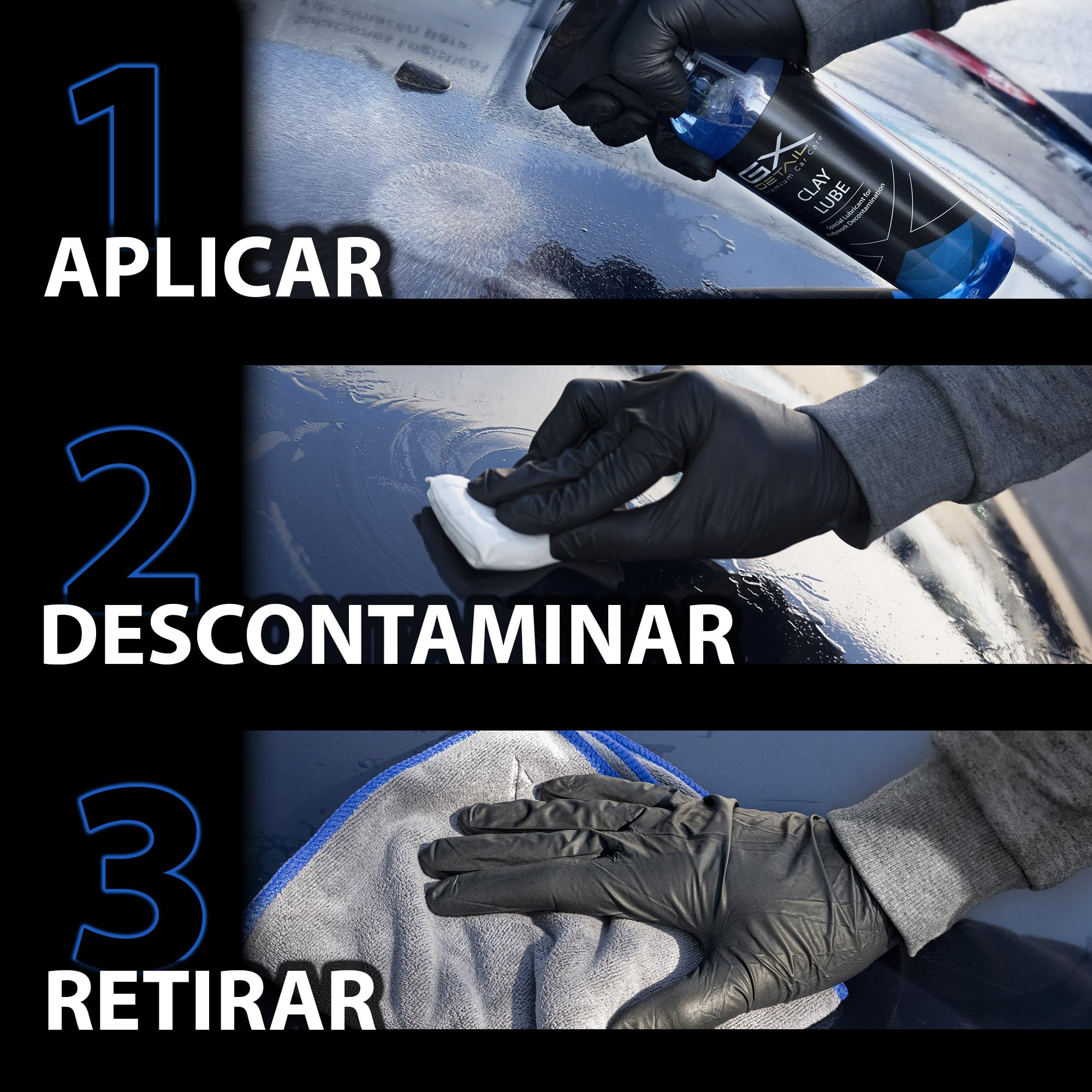 GxDetail Clay Lube Descontaminante para Carrocería 5 Litros – Lubricante Profesional para Uso con Clay Bar – Facilita la Eliminación de Contaminantes sin Arañazos – Acabado Suave y Brillante.