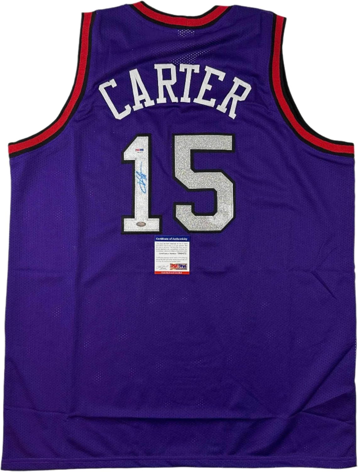 Autographed/Signed Vince Carter Toronto Purple Basketball Jersey PSA/DNA COA