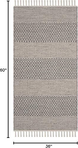 Vista 10 de Safavieh., Algodón, Marfil/Gris Acero