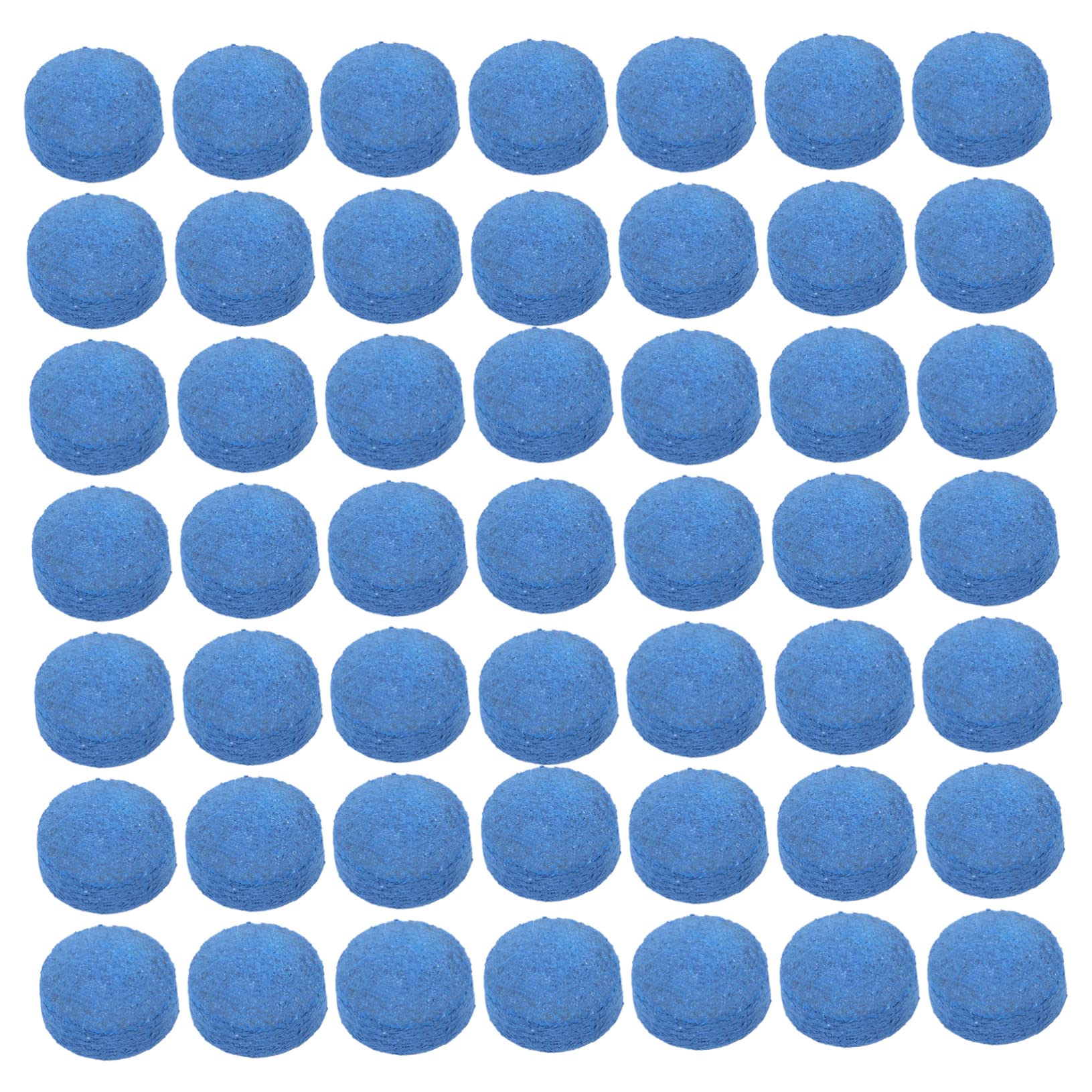 Garneck 50pcs Billiard Stick Tips Leather Cue Tips for Pool Cues Replacement Parts