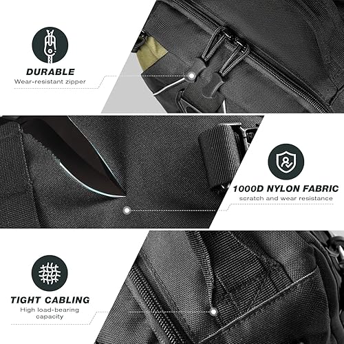 Miniatura 3 de Ghosthorn - Mochila de almacenamiento para aparejos de pesca exteriores, mochila de hombro, bolso para equipo de pesca