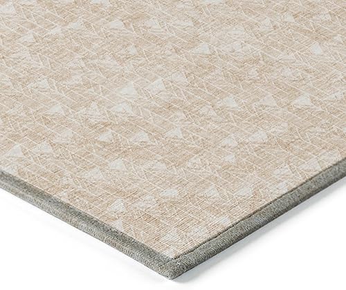 Miniatura 4 de Chantille ACN514 - Alfombra beige de 3 x 5 pies, resistente a las manchas, lavable a máquina, no se desprende, para dormitorio, sala de estar,