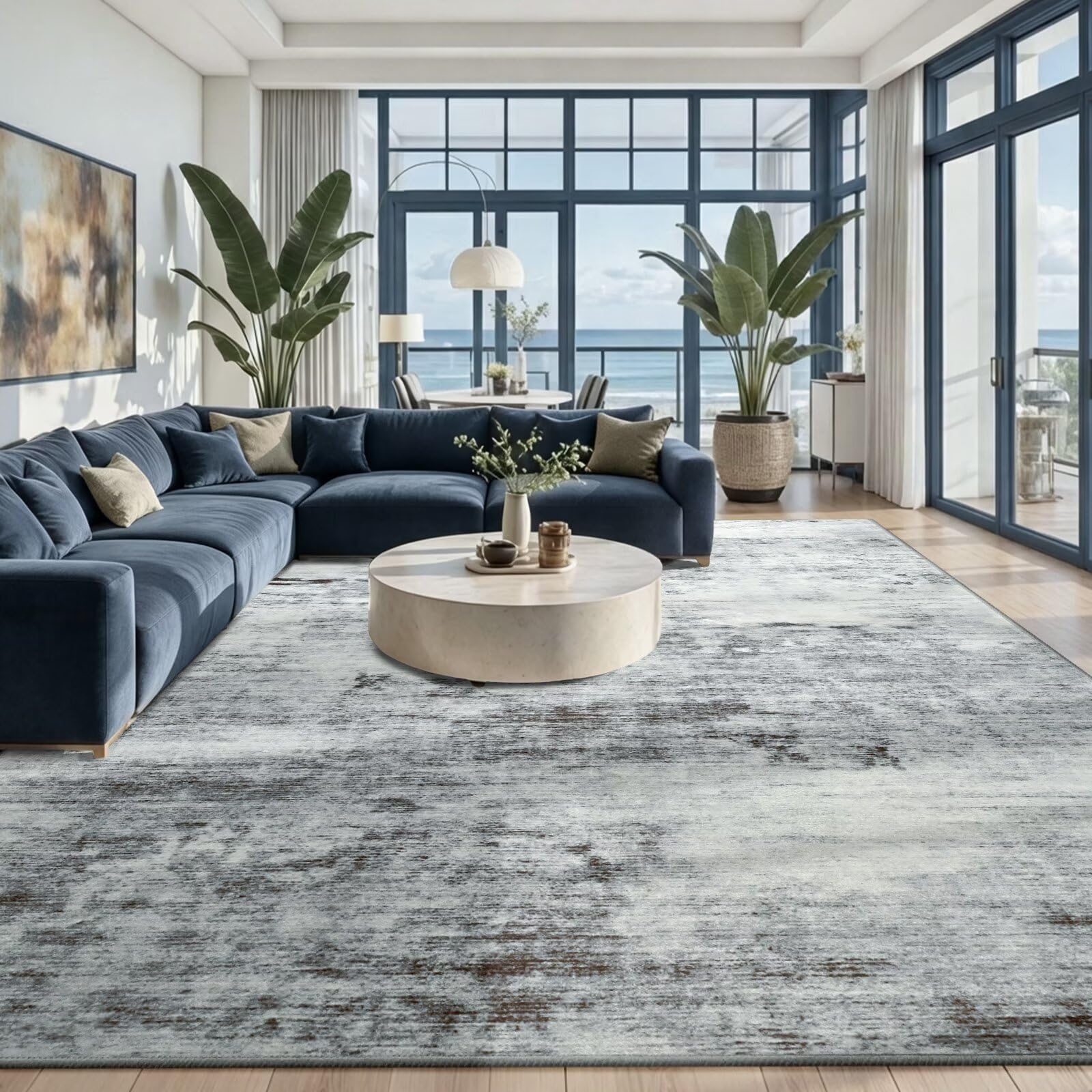 Toneed Abstract Area Rug