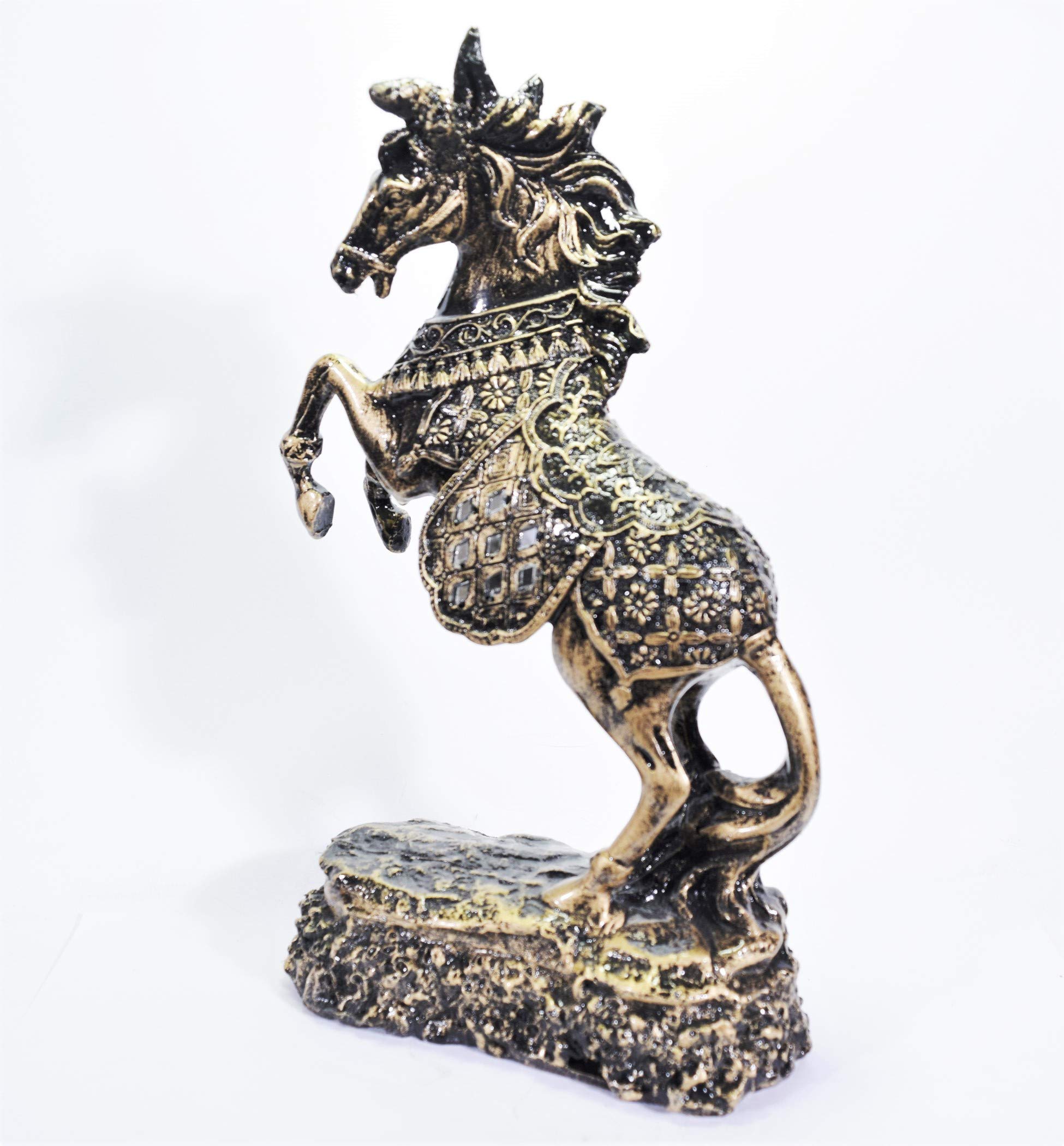Golden Horse Statue - Wealth & Success Decor -21