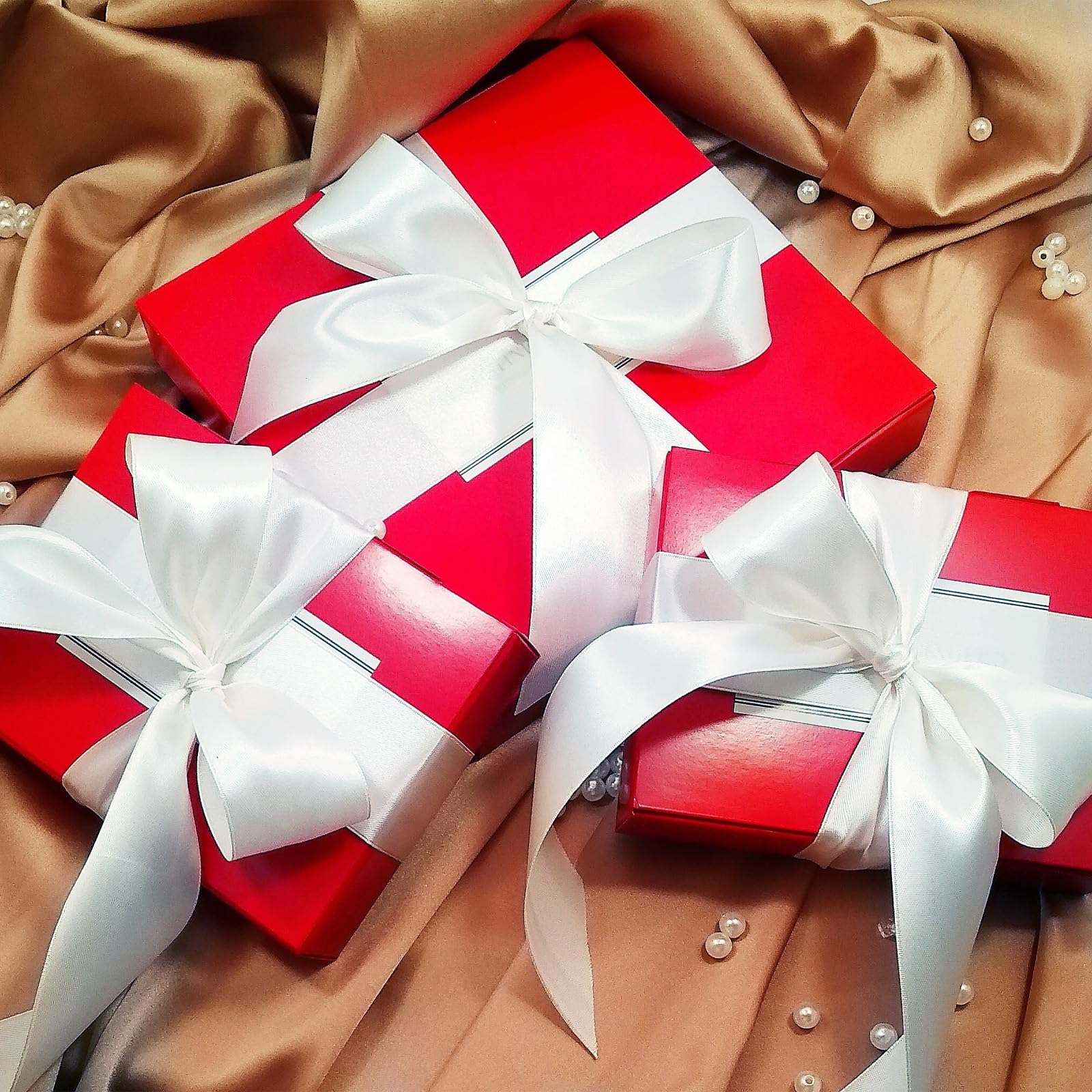 Nastro Di Raso Bianco Largo 10 Cm – Rotolo Da 22 Metri In Poliestere Di Alta Qualità – Per Confezioni Regalo, Decorazioni Matrimonio, Compleanno, Artigianato E Fiocchi Giganti