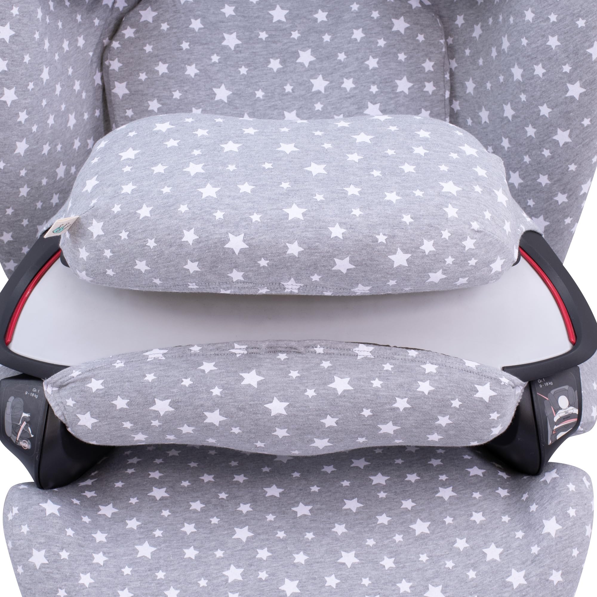 JYOKO KIDS Pokrowiec na fotelik samochodowy kompatybilny z Cybex Pallas M - S Fix (White Star)