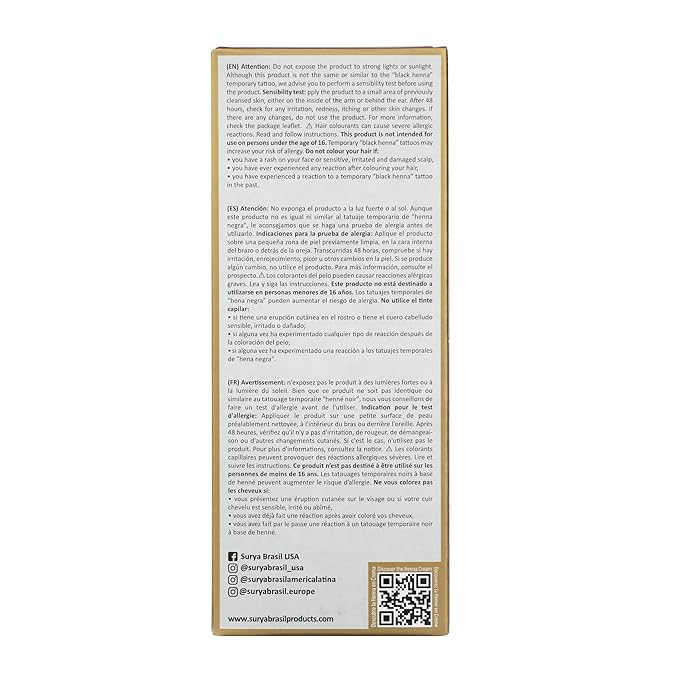 Surya Brasil Henna Cream Mahogany Tinte Semi-Permanente 2.37 oz miniatura 6