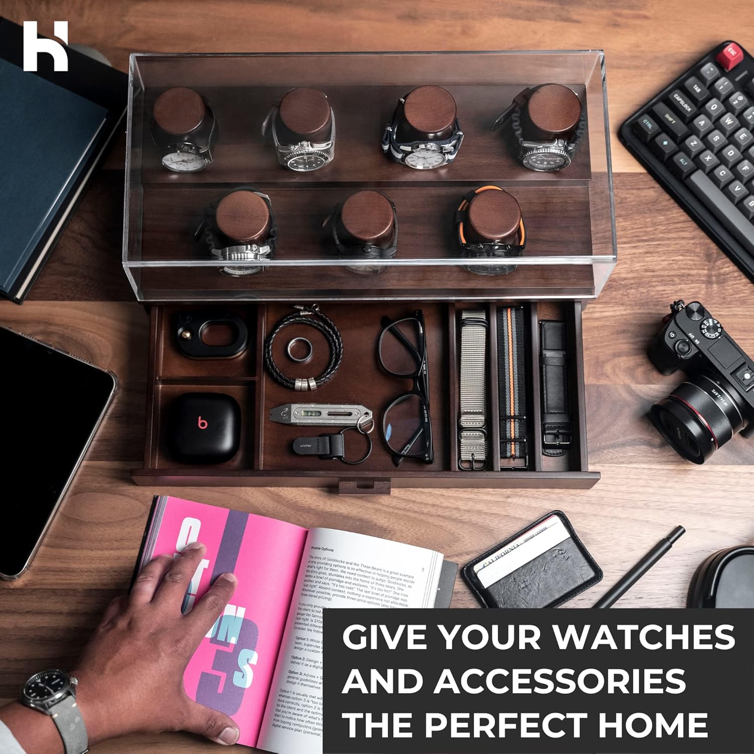 Buy Watch Display Case For Men Premium Mens Watch Case Watch Holder For Men to Display Your