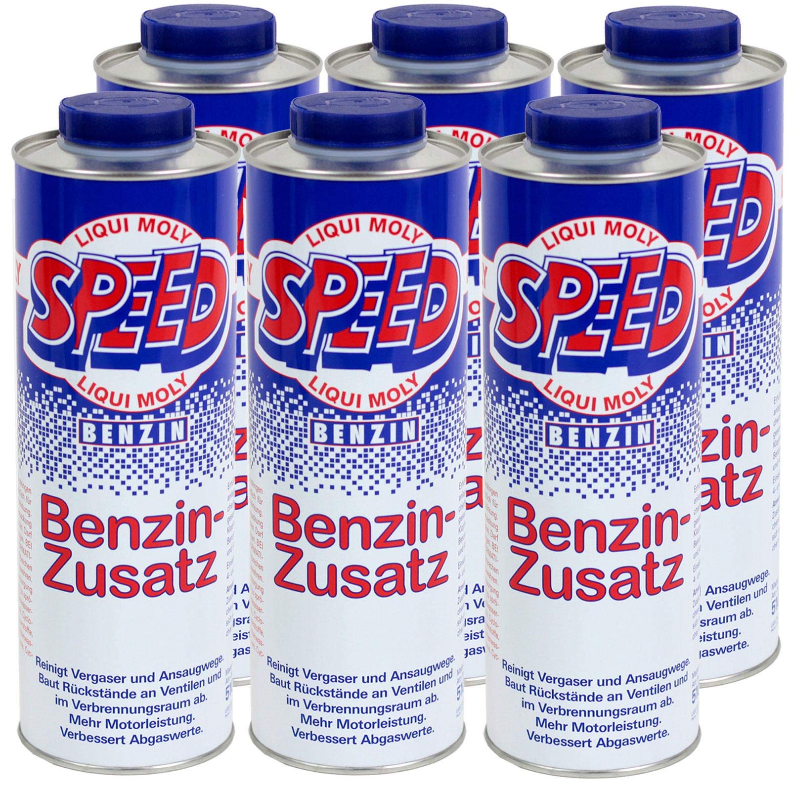 6 X Liqui Moly 5105 Speed Benzina con l' aggiunta di carburante Additivo 1L