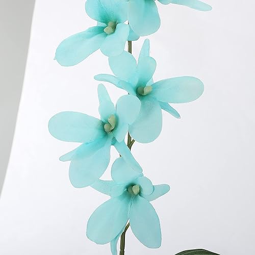 Miniatura 7 de Paquete de 10 orquídeas artificiales, orquídea bailarina, mariposa falsa para boda, hogar, oficina, fiesta, hotel, restaurante, patio o decoración