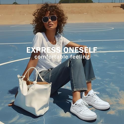 Miniatura 6 de Vepose 8001 - Tenis de moda para mujer, con cordones y soporte para el arco, zapatos de vestir para mujer