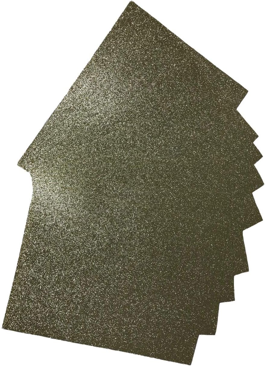Glitter Foam Sheets Glitter foamy Sheets 10 Pieces 8.5 x 11 Gold Light