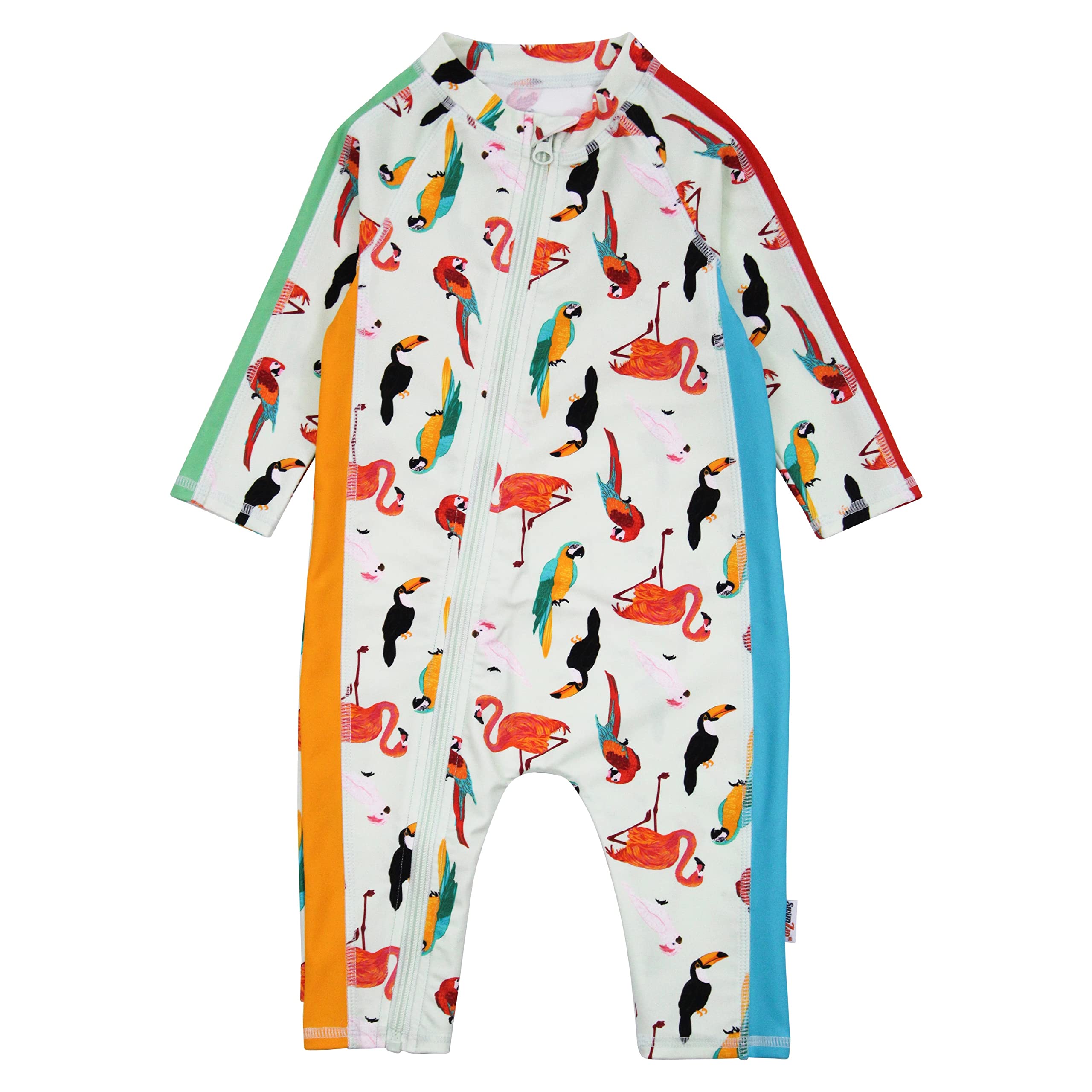 SwimZip UPF50+ Girls' Long Sleeve One Piece Swimsuit, Kids Bathing Suit