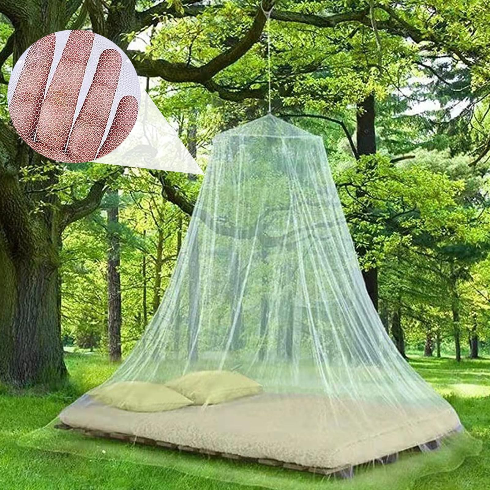 Moskitonetz Bett Für Doppelbett Einzelbett 250 x 1100 x 60cm Fliegennetz Bett Mückennetz Bett Mosquito Net Bed Bed Net Mosquito Netz Geeignet Camping Reise Und Zu Hause.