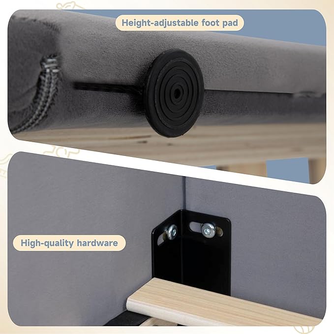 Cama infantil Zumspiel con barandas y bolsa de almacenamiento miniatura 4