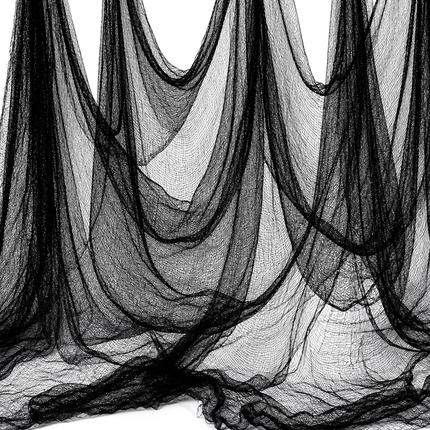 Land Guard Halloween Creepy Cloth Black 200 × 40 Inch Gauze Fabic