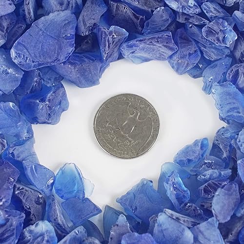 Miniatura 7 de CYS EXCEL Vidrio de mar azul claro esmerilado (4 libras, aproximadamente 6 tazas)  Múltiples opciones de color  Relleno de jarrón de vidrio